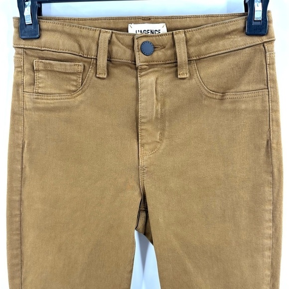 L'Agence Margot High Rise Skinny Jeans Size 25 Cedar Brown - Picture 3 of 13